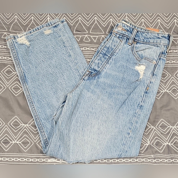 We The Free Denim - We The Free Distressed Straight Leg Jeans Size 26